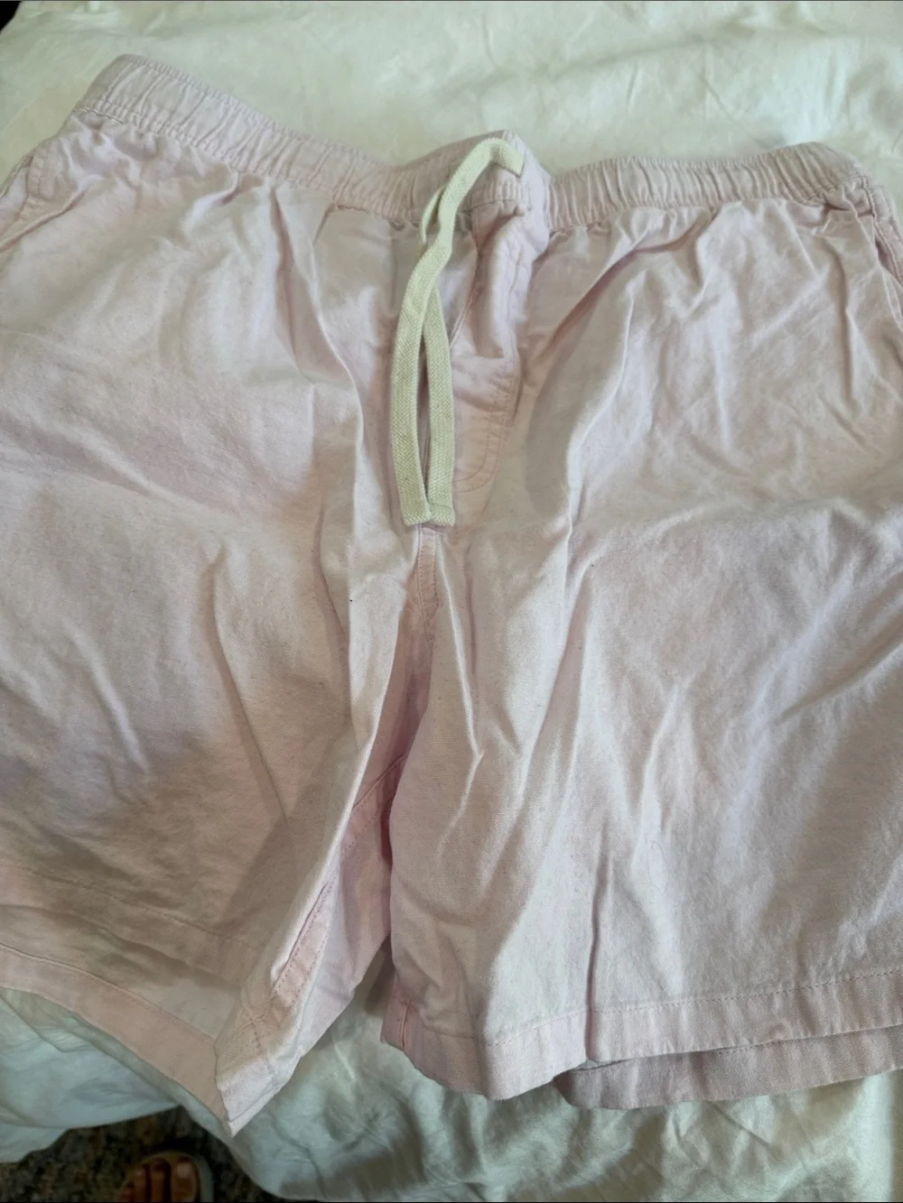 J. Crew Light Pink Cotton Drawstring Bermuda Shorts